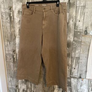 A.N.A A new approach tan high rise wide leg crop 18